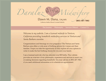 Tablet Screenshot of dawndanamidwife.com